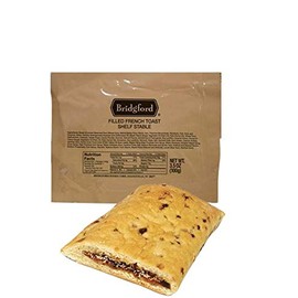 Filled French Toast MRE - Breakfast Snack Survival Food Ready to Eat Meals - 3 Pack