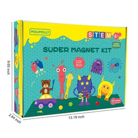 Magnet Lab Kit for Kids, Magnet Toy for Kids Ages 5+, STEM Toys Magnetic Science Kit for Science Experiments, Bingo, Fridge, and Magnetic Concepts, Homeschool Supplies