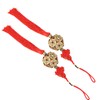 2 Pieces Chinese Lucky Coins Feng Shui Chinese Knot Tassel