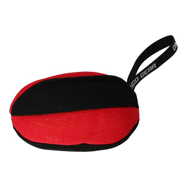 Dingo Gear Desires Bite Tug in Rugby Ball Shape for Dog Training IGP K9 Work Play Nylcot, Red