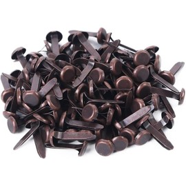 100 Pcs Copper Mini Brad Fasteners Round Paper Fasteners Brads Craft and Scrapbooking Brads for Paper Craft DIY Stamping Scrapbooking