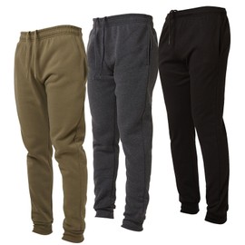 Ultra Performance 3 Pack Fleece Jogger Pants for Men, Mens Sweatpants for Gym Workout