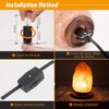 MMBGJKG Himalayan Salt Lamp Cord with Dimmer Switch and Bulbs,