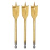 HARFINGTON 3Pcs Spade Drill Bit 7/8" Paddle Flat Bits Wood