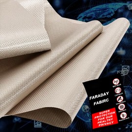 Faraday Cage Military Grade Conductive Fabric for Protection - Shielding Material for WiFi, Bluetooth, GPS - Copper Nickel Fabric 3 Yards, 44"-108"