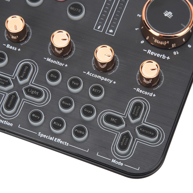 Sound Board Multiple Effects Voice Changer Sound Card for Live