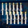 Yungyan 12 Sets Christmas Window Candles with Dusk to Dawn,