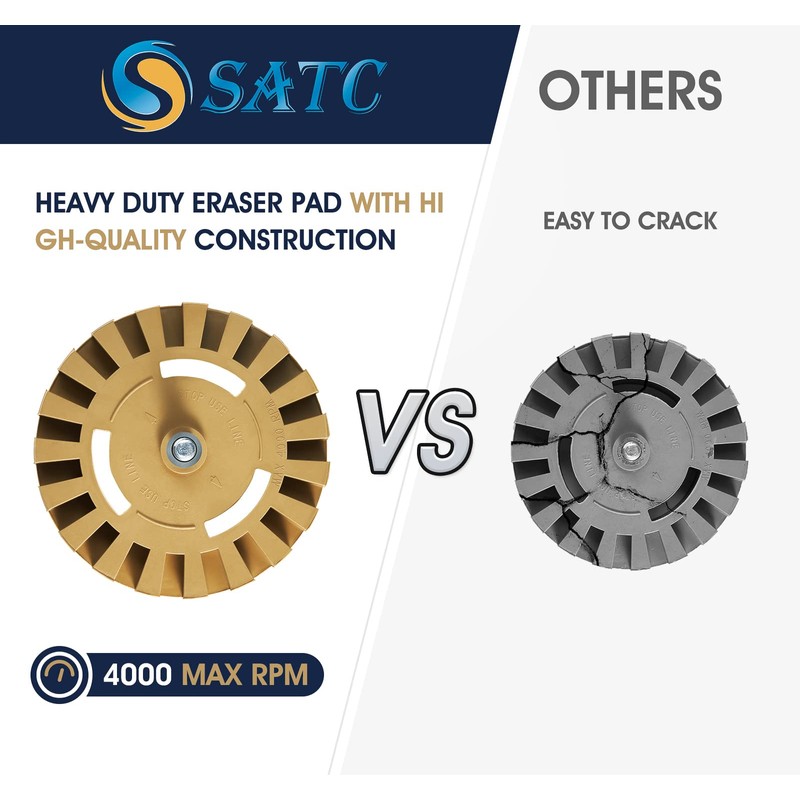 S SATC Eraser Wheel 4 Inch Decal Remover Eraser Wheel