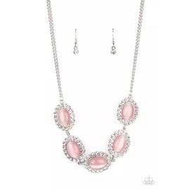 Paparazzi Jewelry Accessories - A DIVA-ttitude Adjustment - Pink Necklace