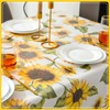 FHDUSRYO Flower Tablecloth, Classic Floral Table Cloth, Polyester Water Resistant