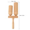 Chinese Bangzi Wooden Cylinder Clapper Treble Bass Percussion Musical Instruments
