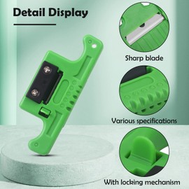 Duogalia 2 Pack FTTH Fiber Optic Stripper, 1.9-3mm Access Tool Loose Buffer Tube Stripper-Green