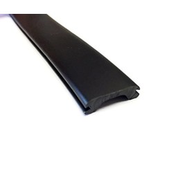 Automotive Authority LLC Narrow 0.6" RV Marine Camper Vinyl Insert Trim Mold Screw Cover (Black, 100 ft)