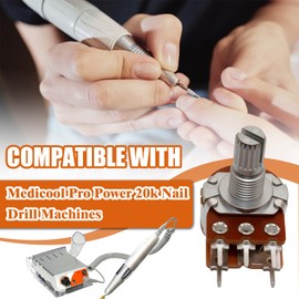 Control Board Speed Knob Compatible with Medicool Pro Power 20k Nail Drill Machines