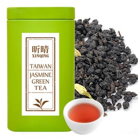 Xin Qing Organic Jasmine Green Tea Taiwan Jasmine Green Tea Loose Jasmine Green Tea Taiwan high mountain Green tea Jasmine Tea | Naturally Sweet and Not Bitter 200g