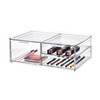 iDesign The Sarah Tanno Collection Wide Plastic Cosmetic Drawer Organizer,