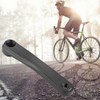 Alomejor Bike crank arm,170mm aluminum alloy single speed crankset left