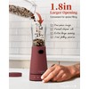 Electric Salt and Pepper Grinder Set with Storage Base, Stainless