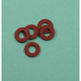 Generic 5pcs M4 Insulation Gaskets Fastening Pads Outer 8MM Bore 4MM Thickness 1MM