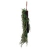 Vickerman 24" Artificial Snow Cedar Hanging Wreath with Pinecones -