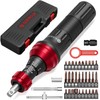 SUERCUP 10-60In.lb 1/4" Torque Screwdriver 36 PCS Set with T-bar,