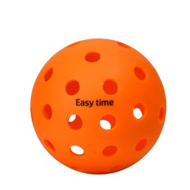 EasyTime アウトドアとインドアピックルボール、特別に最適化されたデザインのピックルボール、フライト軌道は安定し、高い弾力性。 オレンジ