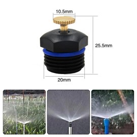 Not Applicable 10Pcs Garden Misting Lawn Irrigation Sprinkler Head Nozzle Spray System 1/2"