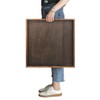 Gurfuy Extra Large Square Ottoman Table Tray 20" - Rustic