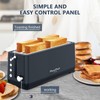 Plum chef 4-Slice Toaster, Extra Wide Long SIot Toaster, 6