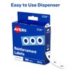 Dispenser Pack Hole Reinforcements, 0.25" Dia, White, 200/Pack, (5729)