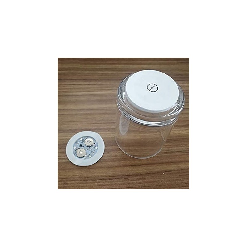 LED Coasters 18-Pack, 7 Colour Settings, Light Up Coasters for