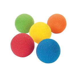 Sponge Balls - Fun Toy Games - Arts & Crafts - Color Recognition Activities - 2.5" - 12 Pieces