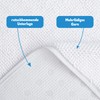 Hammetex 100% Cotton Non-Slip Bath Mat, 43 x 61 cm