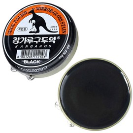 (Black x 3 pcs) Kangaroo Shoe Boots Dyes Polishes Mirror-Gloss Stain Shine Wax For Professional