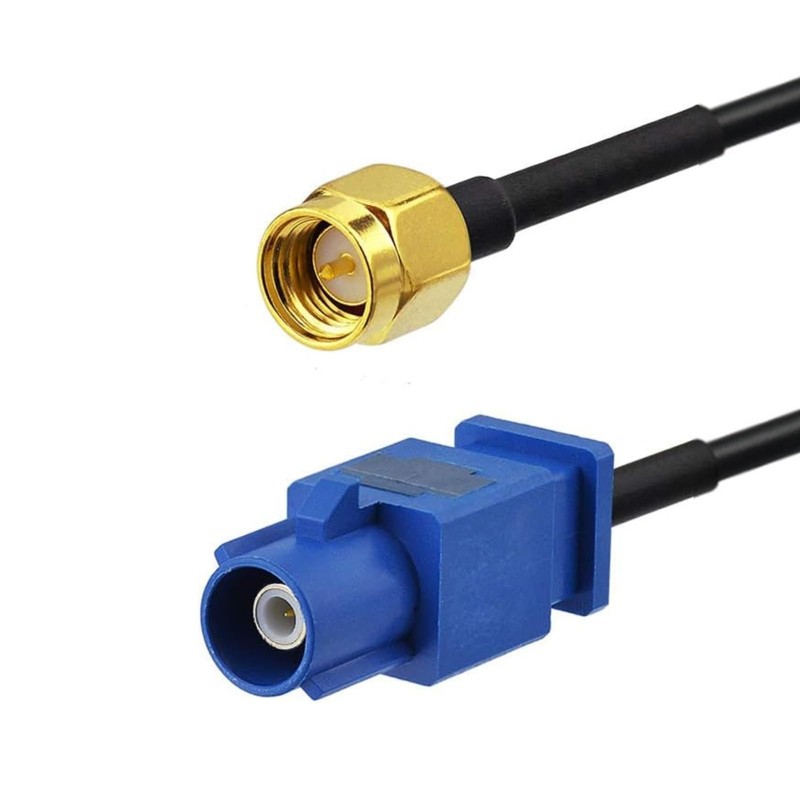 Fakra C to SMA Coaxial Cable 30cm RG174 GPS Antenna