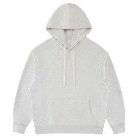 Premium Terry Drawstring Hood Regular Fit Cotton Blend Hooded Top Men's Custom Designer Oversized HoodieColor: Gray, Size: S