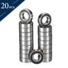 HIPICCO HiPicco 684-2RS Deep Groove Ball Bearings, ID 4mm x