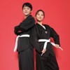 Taekwondo uniform set, black class uniform set, unisex, sports day, unique, graduation album, printable / 태권도복세트 블랙 반티세트 남여공용 체육대회 특이한 졸업앨범 인쇄가능