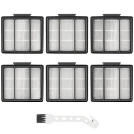6PACK RVFFK950 Filter for Shark Robot Vacuum Filter Replacement by Techecook - Fit for Shark ION Robot R85 RV850,RV700_N, RV720_N, RV851WV and IQ Robot R101AE, AV970, AV1002AE, AV1010AE UR1005AE