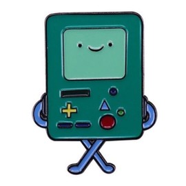 Adventure Cartoon Time BMO Character Metal Enamel 1 Inch Tall Pin