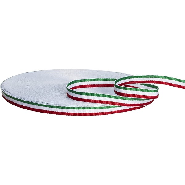 38'' RedWhiteGreen Striped Grosgrain Ribbons - 20 Yards - USA
