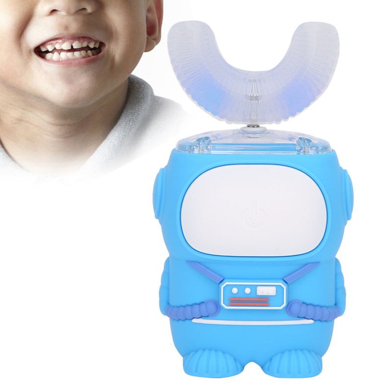 U Shaped Baby Electric Toothbrush Automatic Rechargable Silicone Toothbrush for