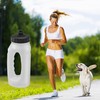 Handheld Running Water Bottle 17.6oz Leakproof One Way Valvel Lid,