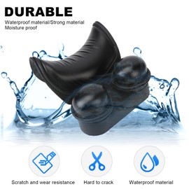 Salon Neck Pillow, Hair Washbasin, Hair Spa Neck Support U Shape, Shampoo Bowl Neck Support Suction Cushion, Ergonomically Soft, for Hairdresser Hair Washing Sink Salon Spa (Black)