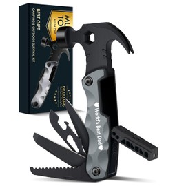 Dad Gifts for Fathers Day from Daughter Son Wife - Multitool Hammer Gifts for Men Camping Accessories 13 In 1 Survival Multi Tools Hammer Cool Gadgets for Men Adults Husband Grandpa Women Birthday