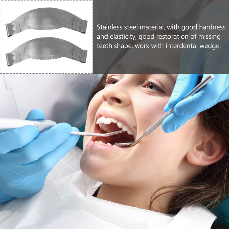 Healifty Dental Sectional Contoured Metal Matrices Rings To Fill Tooth