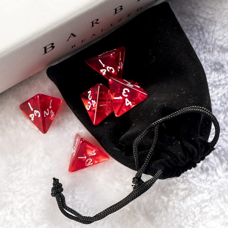 Yiotfandoll 10PCS Polyhedral Dice 20mm D4 for Dungeons and Dragons
