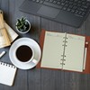 Paesteffe A6 Refillable 6-Ring Binder Notebook, Vegan Leather Journal with
