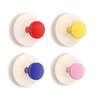 Aartner Pack of 4 Hooks with Suction Cup, Colourful Suction