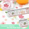 Ruler Grips, Transparent Strong Adhesive Non-Slip Grips for Quilting Rulers,